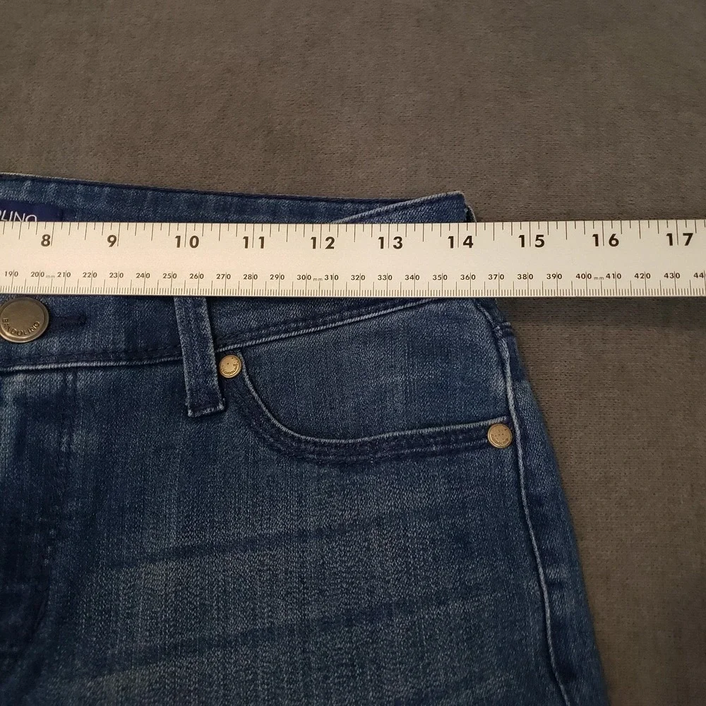 Bandolino Jeans‎ size 4  Women's Lisbeth Curvy Skinny Crop Snap Hem